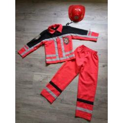 Brandweerpak verkleedkleding mt 128
