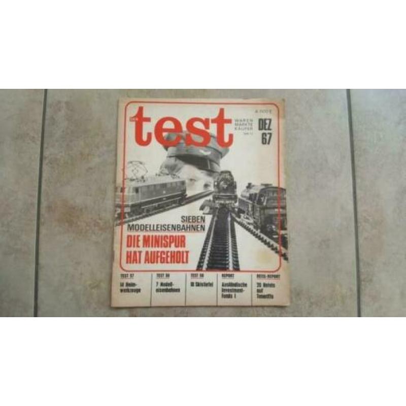 48. Antiek tijdschrift Test trein 1967 modelspoor machinist