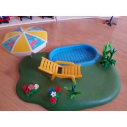 Playmobil (inklap)huis met zwembad