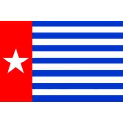 West Papoea vlag 90 x 150 cm Morgenster, Morgenster