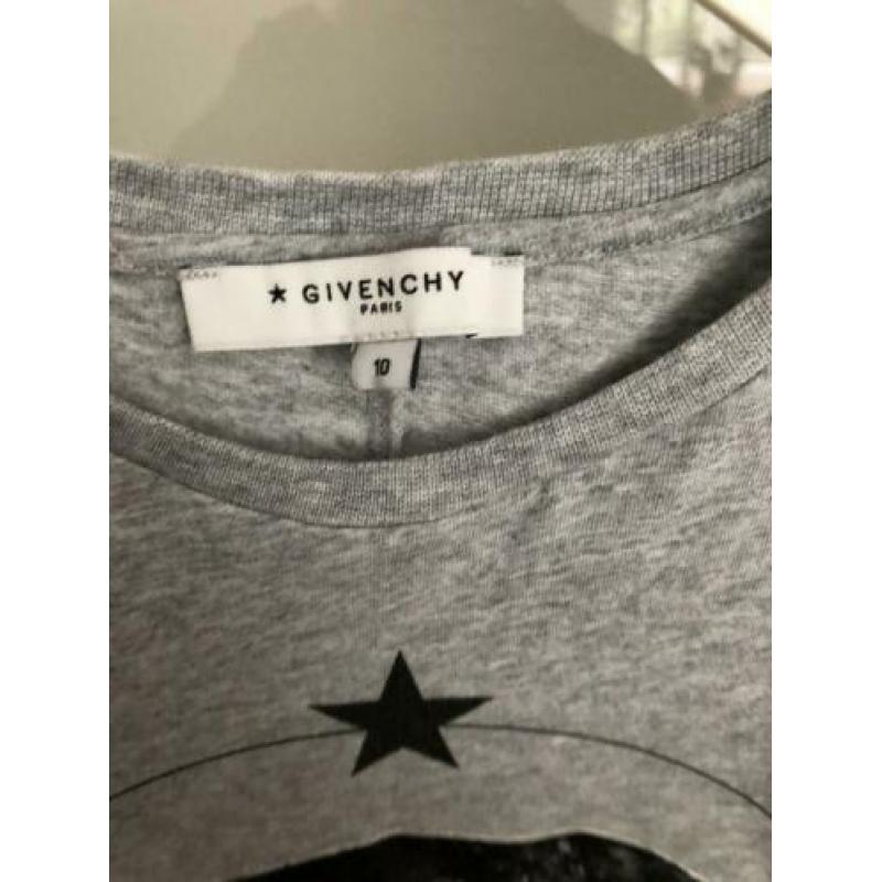 Givenchy shirt t-shirt shirtje jongens maat 152 grijs