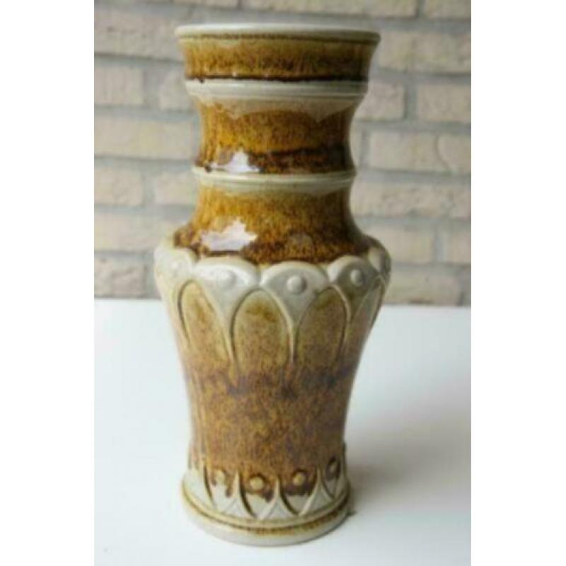 Vintage vaas, 30 cm, Ueberlacker, U-Keramik, West Germany