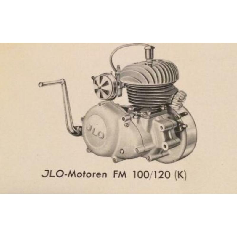 JLO fm 100 FM120(K) onderdelenboekje met beschermkap voor de