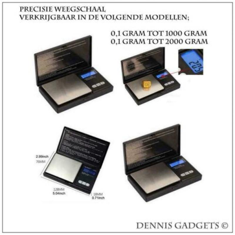 Dennis Gadgets; Precisie weegschalen ( div. modellen !! )