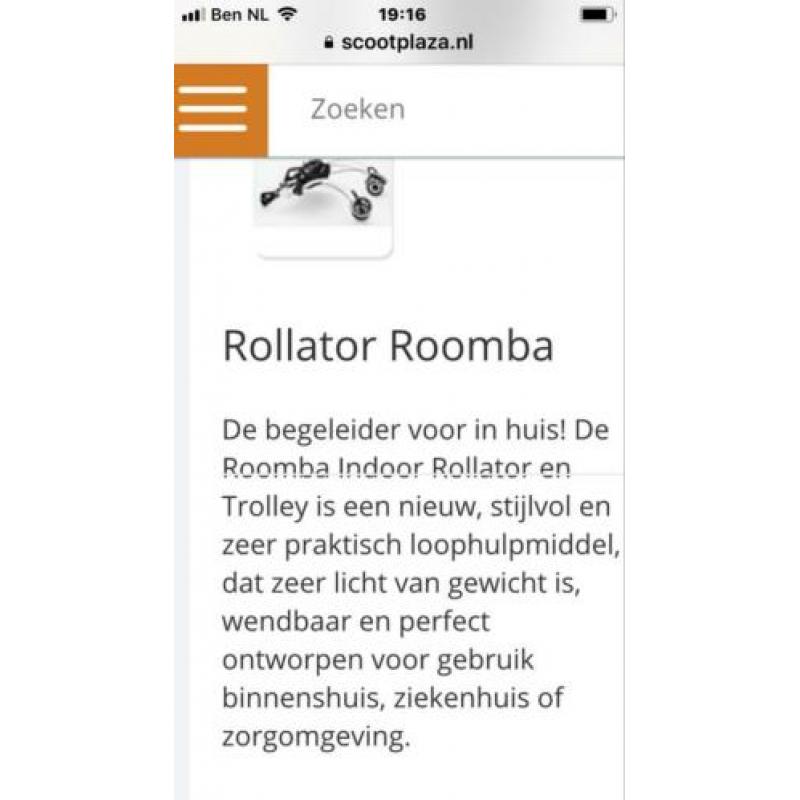 Roomba indoor rollator