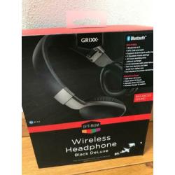 Grixx Optimum bluetooth wireless headphone Black Deluxe
