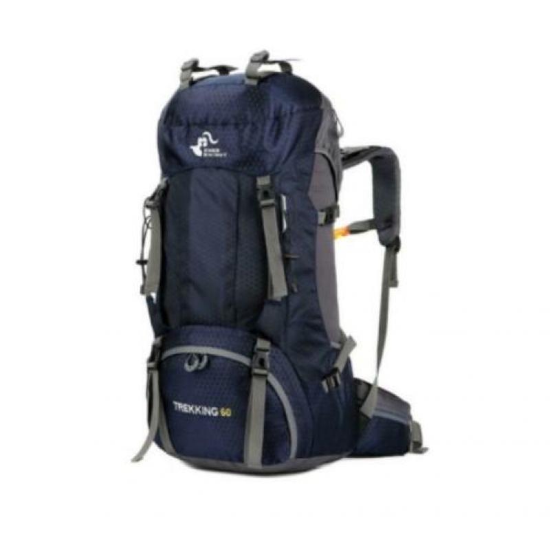 Backpack 60 liter - Rugzak - Lichtgewicht Blauw en Zwart