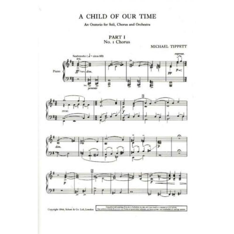 A Child of Our Time Michael Tippett (x421)