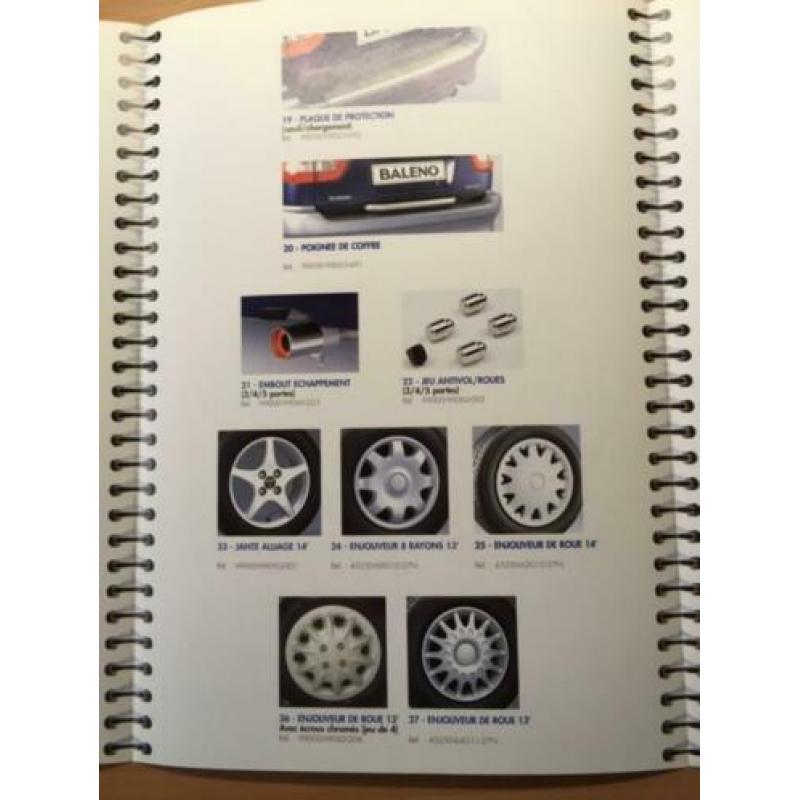 Autofolder/Brochure Suzuki Baleno Accesoires 6 pagina's