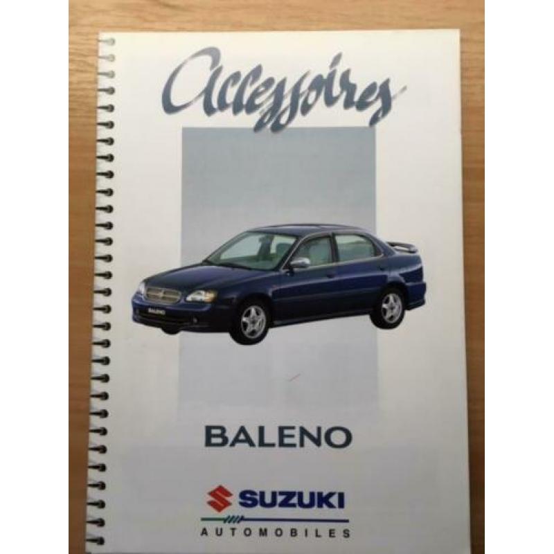 Autofolder/Brochure Suzuki Baleno Accesoires 6 pagina's