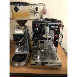Espressomachine Fiorenzato 1 groep met on-demand koffiemolen