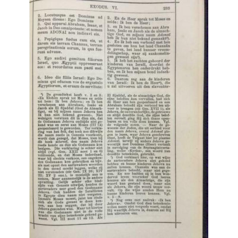 Latijnse Vulgaat 1933 Professorenbijbel 6 delen (Jehova) OT