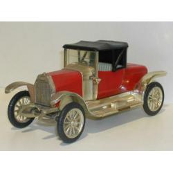 Fiat Sero hard plastic rood + goud 1913 schaal 1:25 ? 14 cm.