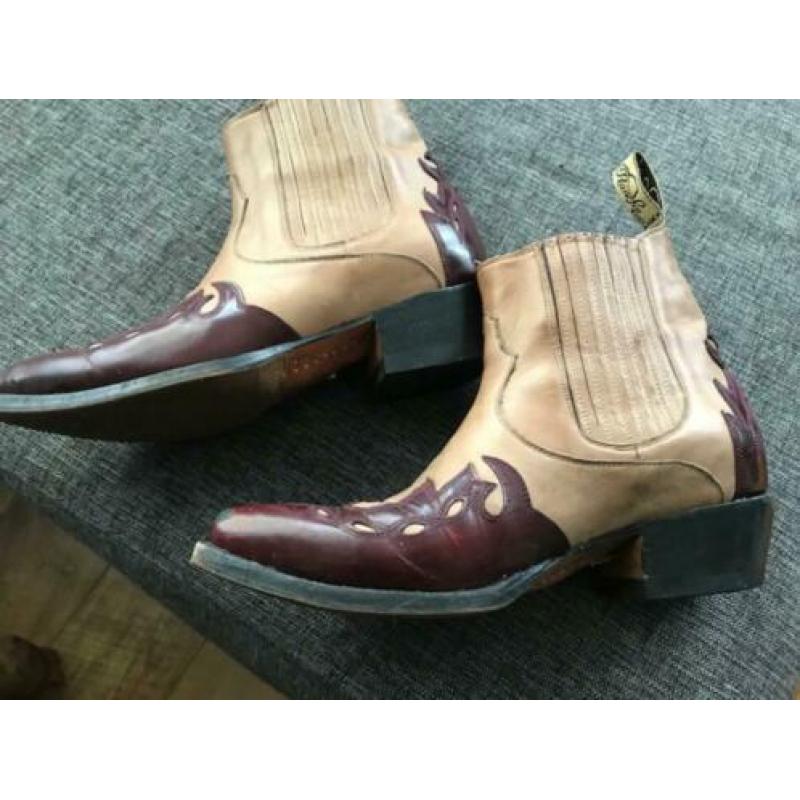 Prachtige handgemaakte cowboy laarzen volleder!!