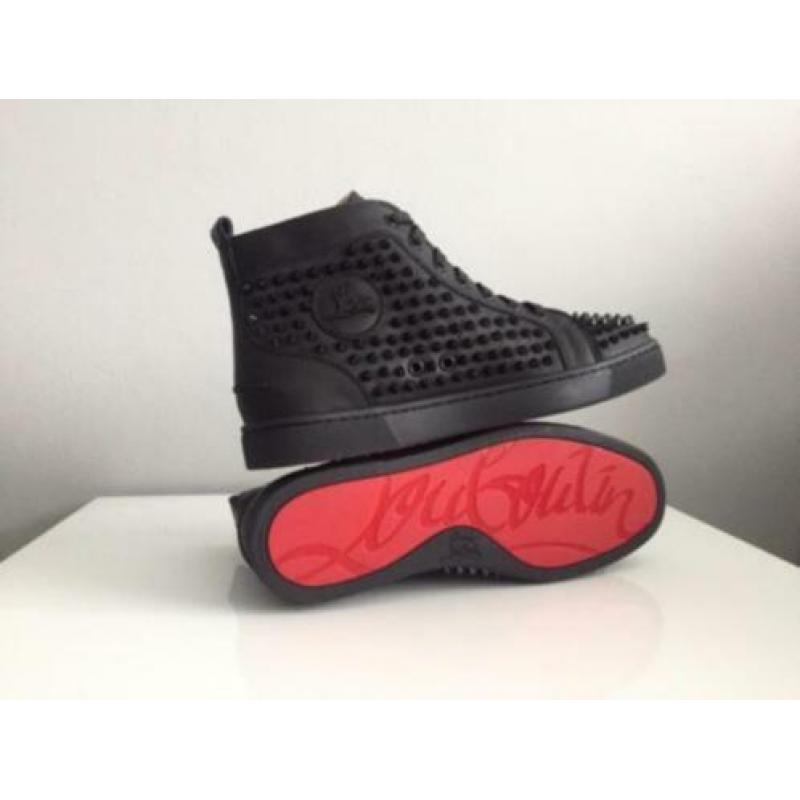 Originele Christian Louboutin Sneakers Zwart op Zwart W