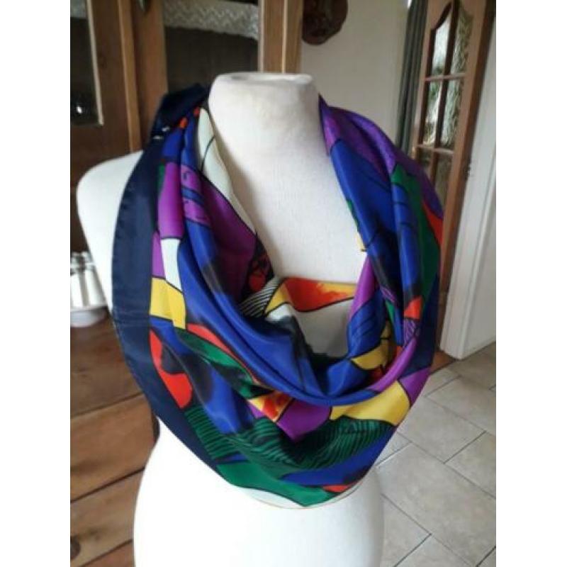 Nieuw! 100% zijde zijden shawl sjaal Picasso designers