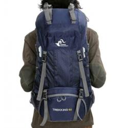 Backpack 60 liter - Rugzak - Lichtgewicht Blauw en Zwart