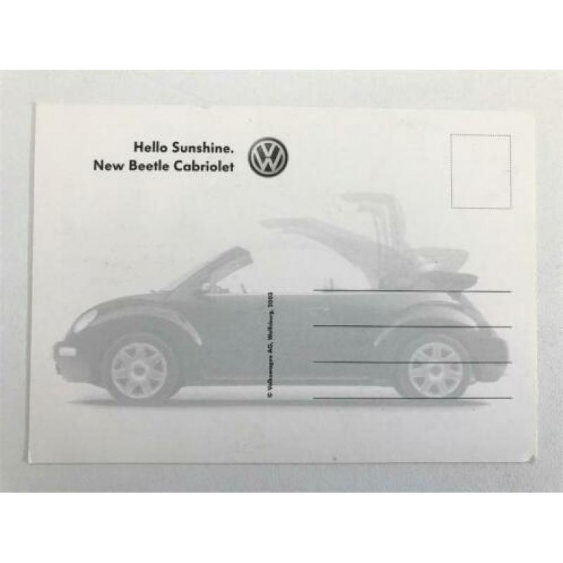 2003 VW New Beetle kaarten. 8 stuks.