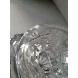 Whiskey Karaf, kristal Zware glazen karaf. 20x10x10 cm