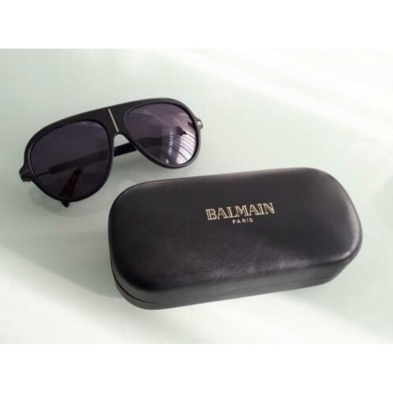 Originele 'Balmain' heren zonnebril + 'Balmain' opbergbox