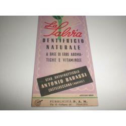 Mooie jaren 30 boekenlegger La Salvia tandpasta uit Italië