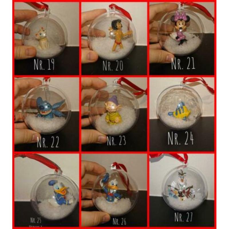 Veel verschillende unieke Disney kerstballen ballen