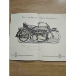 Sparkbrook 1914 motorfiets catalogus origineel