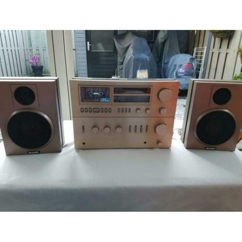 Vintage sharp fm/am stereo receiver deck sc-12 50