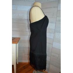 vila jurkje - aqua dress in maat L - charleston look - v53