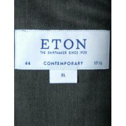 NIEUW ETON overhemd, contemporary shirt, grijs, Mt. 44