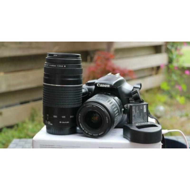 Canon 1100D met HD filmen plus 2 Canon lenzen