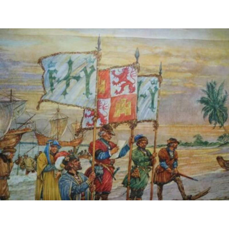 Columbus neemt Guanahani in bezit 1492