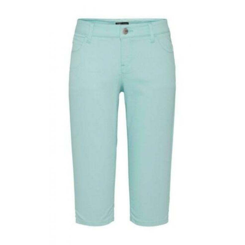 NIEUW! Turquoise 5-pocket capri jeans/broek van Didi maat 48