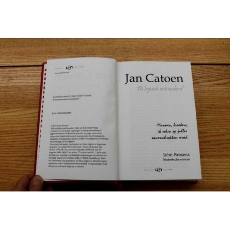 Jan Catoen de legende ontmaskerd hardcover 2017 J. Brosens