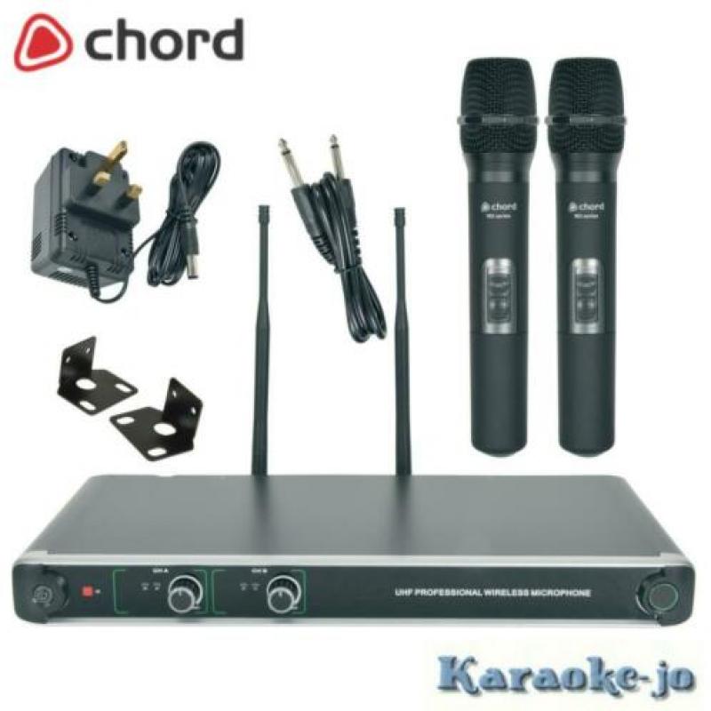Chord-NU20 Dubbele draadloze UHF microfoon set