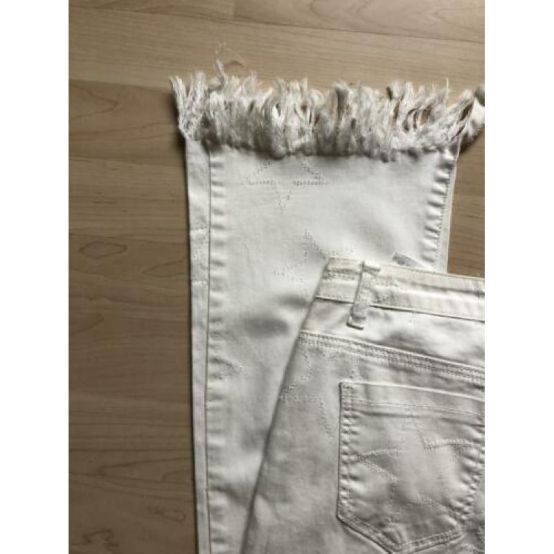 LIMONE jeans offwhite sterren-motief mt XS en mt S