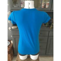 Sportief blauw basic shirt van Powersox maat S