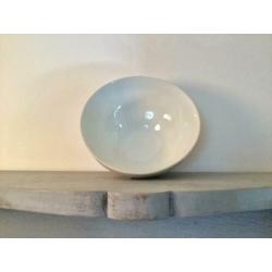 Witte facet kom bowl spoelkom hoogte 6,5 cm