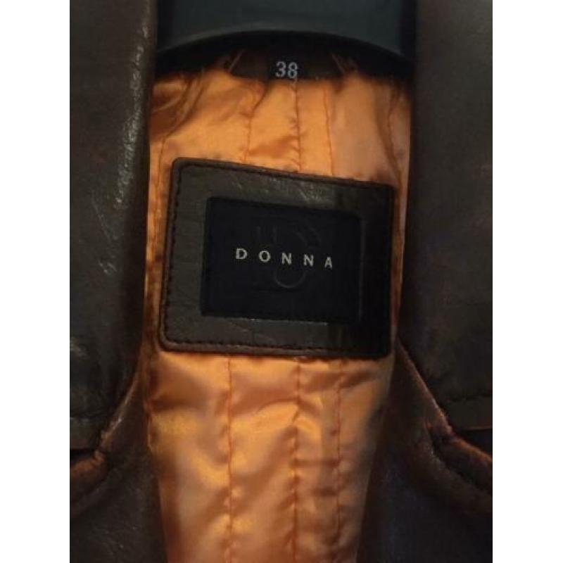 Nieuwe lederjas maat 38 merk donna