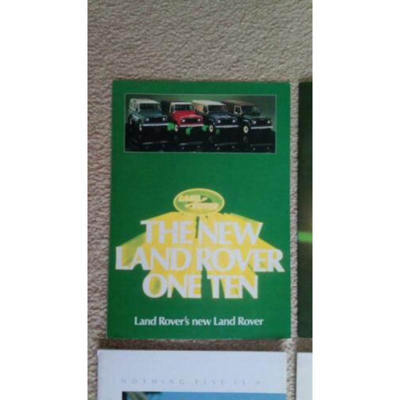 5 Land Rover folders County en One Ten