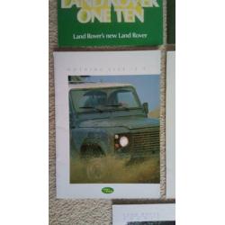 5 Land Rover folders County en One Ten
