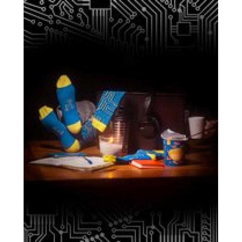 Artificial Socks Groot (41 46) Technieksok | Electrasok | AI-sok | Multi-color | Herensokken en damessokken | Leuke, grappig sokken | Funny socks that make you happy | Sock & Sock