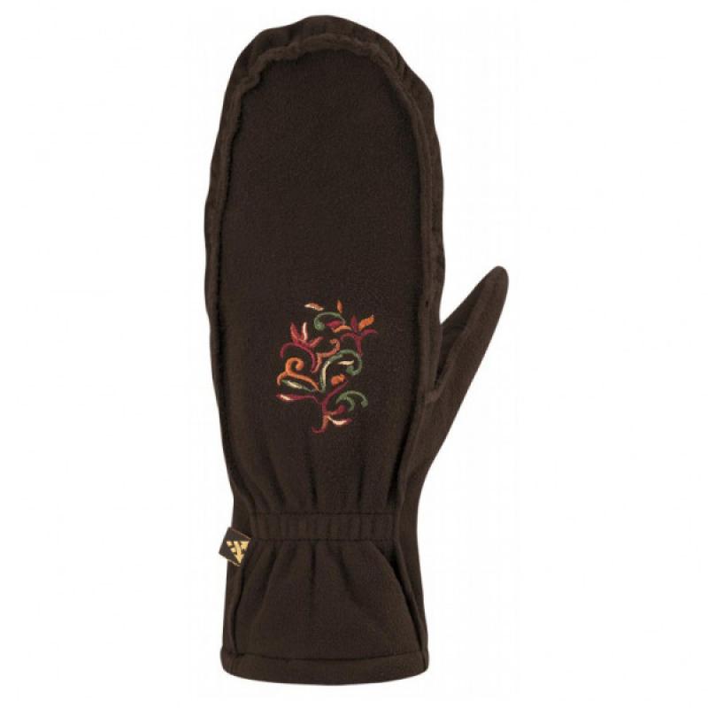 Auclair - Women's Embroidered Moc Mitt - Handschoenen maat M, zwart